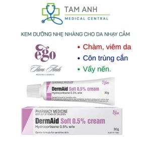 (HSD 2028) Kem bôi chăm sóc da DermAid Soft 30g – Làm Dịu & Bảo Vệ Da Nhạy Cảm.