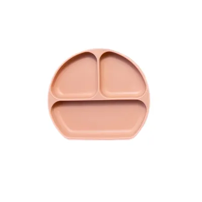 【COD】Kids Toddlers Self Learning Weaning Baby Kids Silicone Feeding Plate No Suction Food Grade Anti Slip Food Grade Silicone Plate