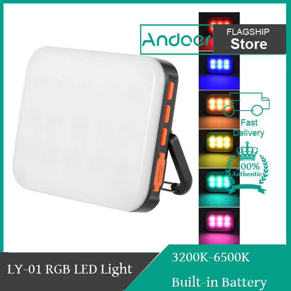 Andoer LY 01 RGB LED Fill Light Photography Lamp Multi functional