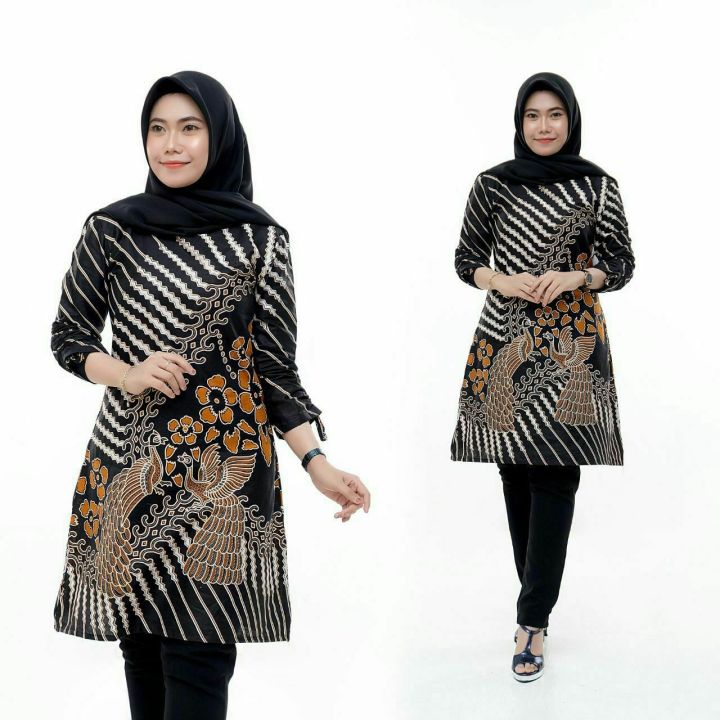 Tunik Batik Terbaru 2020 Modern/Tunik Batik Wanita/Tunik Batik  Pekalongan/Atasan Batik Wanita Modern 2020 | Lazada Indonesia