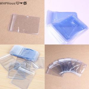 WP💓💛💖 100Pcs Clear PVC Plastic Coin Bag Case Wallets Storage Envelopes New