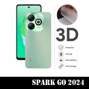 STICKER SKIN CARBON TECNO SPARK 30 / SPARK GO 2024 Back Skin Carbon 3D Garskin Anti Jamur Anti Gores Belakang