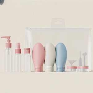 11pcs Set Travel Bottles Travel Size Containers Cosmetic Skincare Liquid Toiletries Travel Organizer