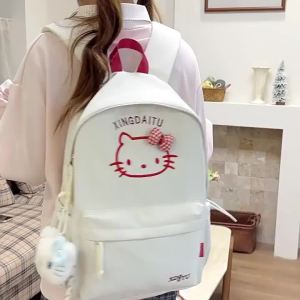 AE Japanese-style cute cat student backpack large-capacity cartoon backpack for middle and high school versatile for going out sweet style double-shoulder bag