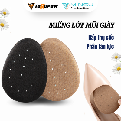Miếng Lót Mũi Giày MINSU M5523 Bảo Vệ Bàn Chân, Êm Chân và Khử Mùi Giúp Tăng Size Giày, Hấp Thụ Lực, Không Đau Chân Dùng Cho Giày Cao Gót, Thể Thao, Giày Lười