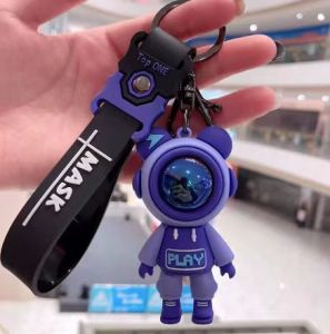 พวงกุญแจ พวงกุญแจรถ พวงกุญแจตุ๊กตา ที่ห้อยกระเป๋า น่ารัก หมีนักบินอวกาศ พวงกุญแจจี้การ์ตูน การ์ตูนพวงกุญแจ สําหรับห้อยกระเป๋า