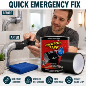 Waterproof Leak Repair Tape Black White High Viscosity Self-Adhesive Seal Tape Strong Waterproof Sealant Pipe Roof Leak Fix Heavy Duty Rainproof High Pressure Resistant Tear Resistant