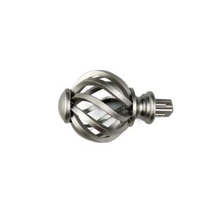 CMIEN7 Spiral Curtain Rod Finials Replacement Birdcage Spiral Ball Drape Accessories Elegant Plastic Window Head Rods Curtain Decor