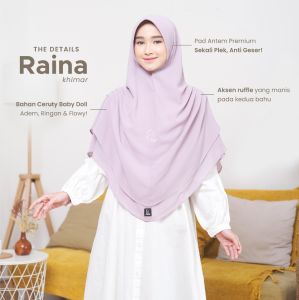 Azmeela Raina Khimar Aksen Ruffel Bahu