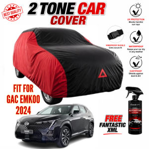 2-Tone Heavy Duty Car Cover for GAC EMKOO Waterproof UV Protection Outdoor Cover Windproof Buckle with FANTASTIC XML