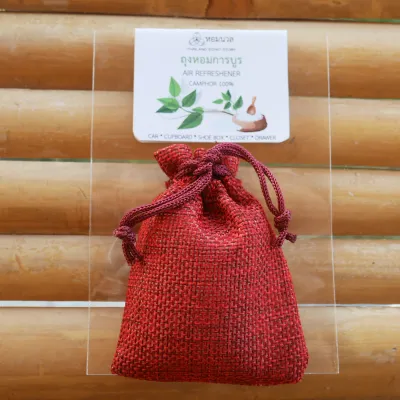หอมนวล ถุงหอมการบูร ถุงหอมปรับอากาศในบ้าน รถยนต์ (HomNual Camphor Air Freshener 30 g.)