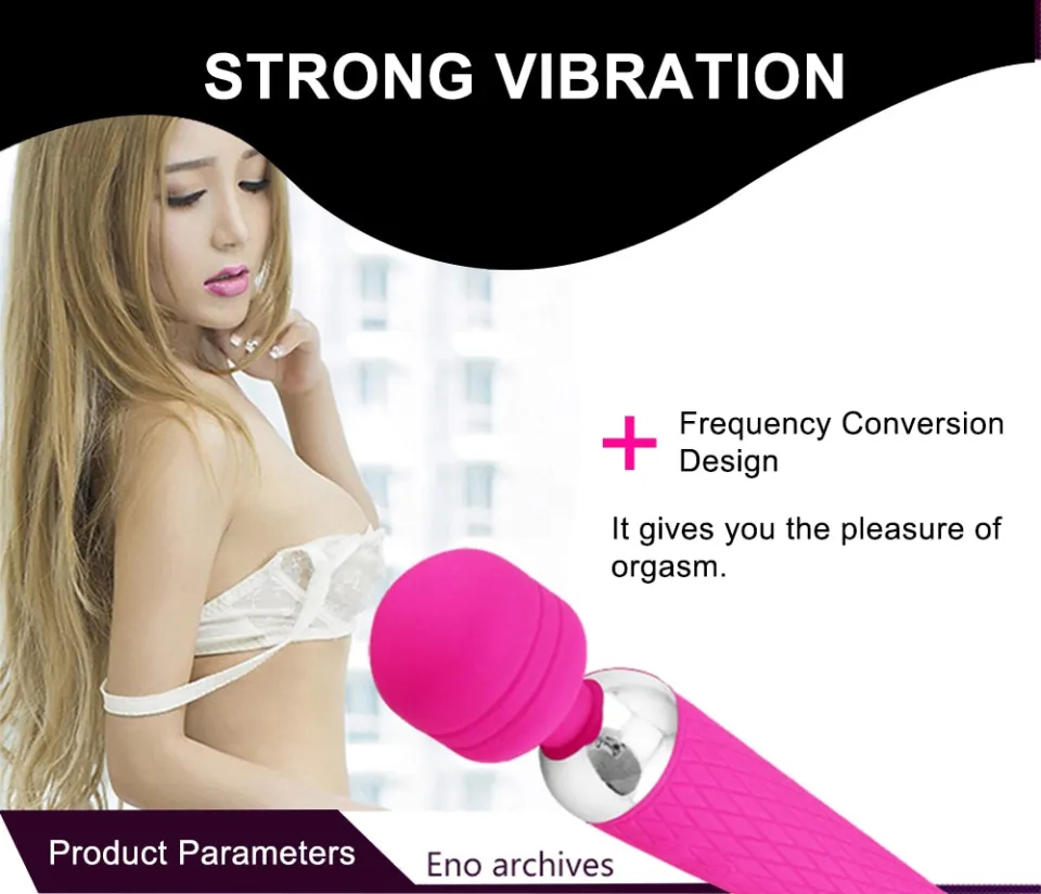 Multi Speed Rechargeable AV Powerful Magic Wand Vibrator Massager  Stimulator G Spot Sex Toys for Girls Sex Toys for Women Intimate Goods |  Lazada PH