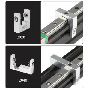 อุปกรณ์เสริมเครื่องพิมพ์3D สำหรับ Voron 2020 2040ที่ยึดโปรไฟล์อลูมิเนียมบล็อกคงที่ MGN12บล็อกซ่อมคู่มือเชิงเส้น