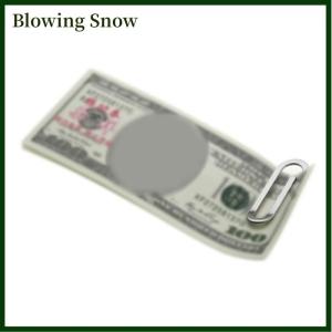 Blowing Stainless Steel Pocket Money Clip Wallet Metal Steel Bill Clip Clamp Folder Clip Cash ID Credit Card Money Holder