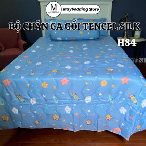 Bộ Ga Giường Tencel Silk Mẫu Trẻ Em Mã 84 Nhiều Kích Thước Chính Hãng