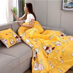 Pulchra เซ็ท หมอน+ผ้าห่ม หมอนผ้าห่ม สะดวกในการพกไปที่ต่างๆ