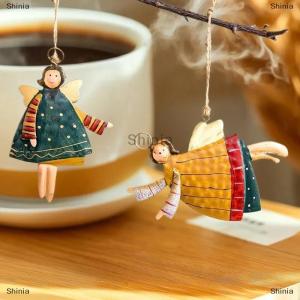 [COD] Shinia 1ชิ้นอะคริลิครูปเทวดาวินเทจเครื่องประดับคริสต์มาสซานตาคลอสต้นไม้เครื่องประดับแขวน2026ตกแต่งงานเลี้ยงวันคริสต์มาส