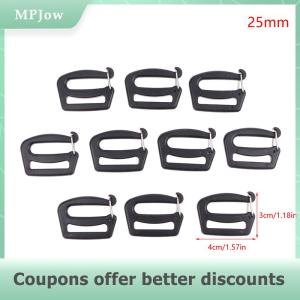 【MPJow】 10pcs DIY G Hook Webbing Buckles Quick Release 25 38mm Backpack Bag Clips For Luggage Sack Hiking Backpack Strap Outdoor