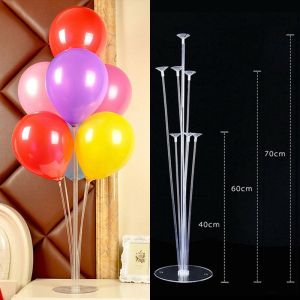 Trụ bóng bay 7 nhánh làm chùm bóng bay cao 70cm 13m trang trí sinh nhật phòng cưới ngày lễ