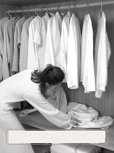 Homemart.shop-ถุงคลุมเสื้อผ้า ถุงกันฝุ่นแบบมีซิป (สีขาวขุ่น) ถุงคลุมเสื้อ