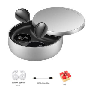 หูฟังซ่อนขนาดเล็กหูฟังไร้สายบลูทูธเข้ากันได้หูฟัง Inear Micro พร้อมไมโครโฟนหูฟังสเตอริโอสำหรับหูเล็กที่มองไม่เห็น