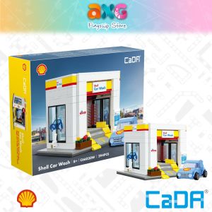 CaDA Shell Car Wash Station Brick Building Mechanical Master DIY Blocks Toy Set C66030W