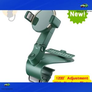 New1200°Car Phone Holder for Dashboard- Multifunctional AR Navigation With Phone Number Plate