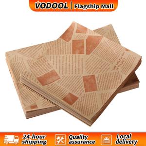 【Fast delivery】 500Pcs Greaseproof Deli Wrapping Sheets 25x25cm Basket Liners Food Picnic Paper Sheets for Bread Sandwich Burger