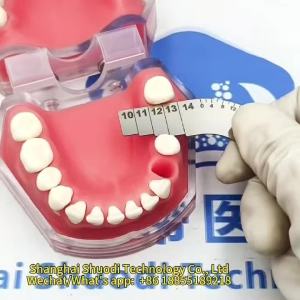 ไม้บรรทัดลิซ่าสำหรับการเตรียมการฟื้นฟูฟันเทียมและประเมินช่องว่างการปลูกถ่ายฟัน