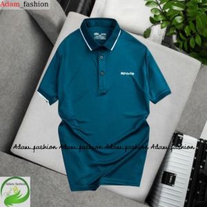 Áo thun nam cổ trụ Sport áo thun nam chất poly lạnh co giản 2 chiều có Size XL đên 6XL (40-100kg) Adam1995@