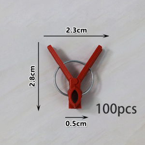 100pcs Garden Plants Grafting Clips Plastic Vegetable Fruit Grafting Clips Flat/Round Support Clips