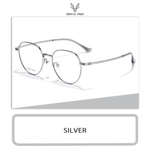 Gentle Fawn Frame Kacamata Lensa Plano Style Oval Bahan Metal Kuat Kokoh Bisa Minus Fashion Pria Wanita Trendy 66506