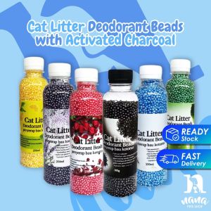 Cat Litter Deodorizer Activated Charcoal Cat Deodorizer Pet Litter Cat Litter Deodorant Beads Pewangi Pasir Kucing