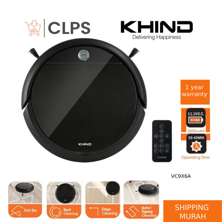 Khind VC9X6A Robotic Vacuum Cleaner 20W Lazada