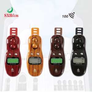 Tasbih Digital Led 100 Bunyi Kayu Model 3003 S