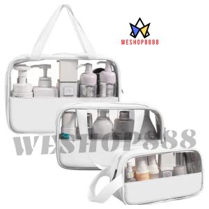 WESHOP888 1pcs PVC Cosmetic Bag Waterproof Washing Bag Dustproof Travel Storage Pouch Make up Organizer Storage Bag