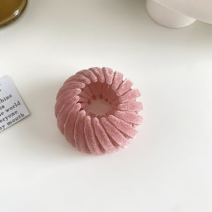 Best Day no.1 Disk Hair Bird Nest Bun Maker Friends Ponytail Buckle Velvet Hair Claw Women Hair Clips Meatball Head Fashion Hair Fixed Gifts Hair Accessories