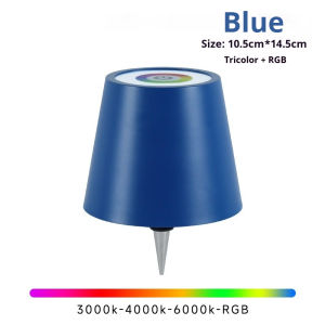 Tricolor + RGB Wine Bottle Lamp Dimmable Rechargeable Touch Control Desk Portable LED Dining Table Lights Beverage Lamp