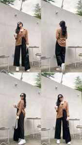 BLCN01 - Kemeja Wanita Rayon Polos Premium / Atasan Jumbo Lengan Panjang / Kemeja Oversize Terbaru