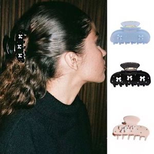 NEEUJ คริสตัล คลอว์ผม Emijay บัลเล่ต์ โบว์ คลิปฉลามกรดอะซิติก ปรับแต่ง แบบเกาหลี ปิ่นปักผมซิรคอน สาวๆ