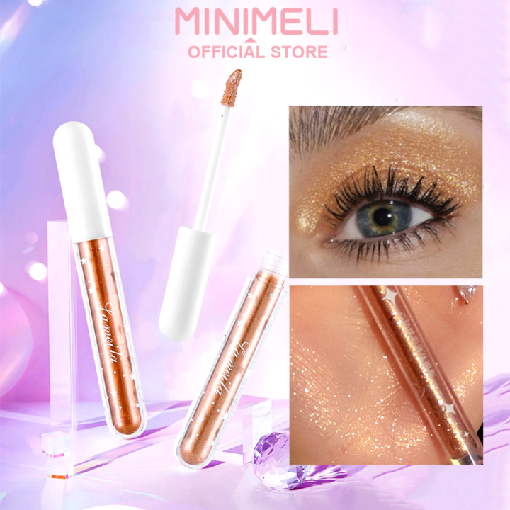 MINIMELI Shimmering Liquid Eyeshadow HighPigmented Smooth Texture Eyes