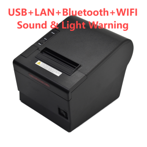80mm POS Printer With Auto Cutter USB/LAN/Serial/WIFI/Bluetooth Interface Option Connect With Cash Box Kitchen Printer