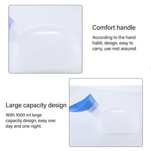 Durability 1000ml Outdoor Urinal With Removable Plastic Urinal Toilet Aid Bottle for Hiking Camping and Road Trip