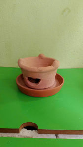 Combo bếp đất mini và khay tròn