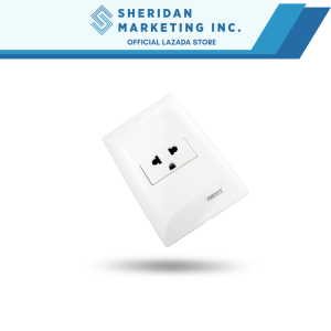Focus Wide Universal Outlet with Ground Set