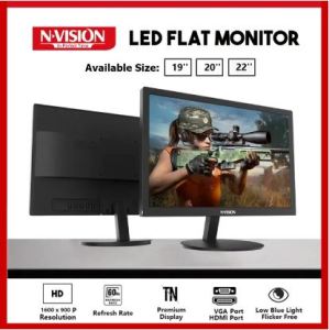 Nvision 18.5/19/20/22 inch Led Monitor | HD 720P 60Hz | N190HD N200HD N220HD| Computer Monitor Laptop Monitor