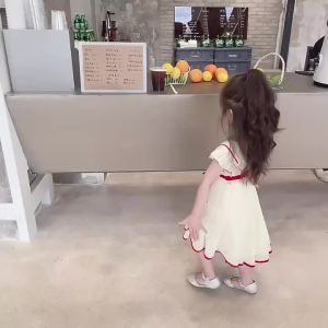 Bé gái Mới Mùa Hè mỏng một mảnh không tay Hanfu Đầm Polyester dài đến mắt cá chân cải tiến trang phục trẻ em trung quốc