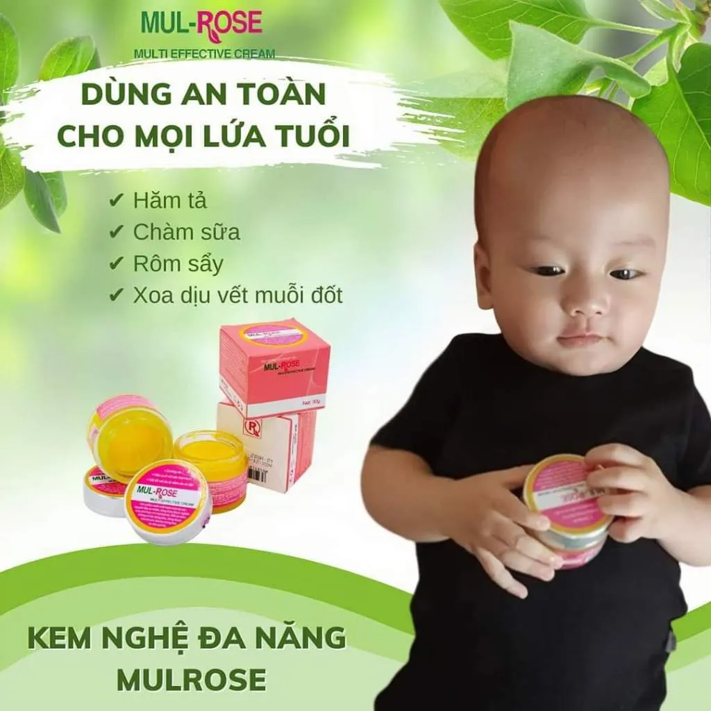 Kem đa năng Mulrose 30g Dưỡng da, giảm mụn, mờ thâm, se khít lỗ chân lông, chàm sữa, hăm, bị bỏng, vết thương hở [CLONE]:5887