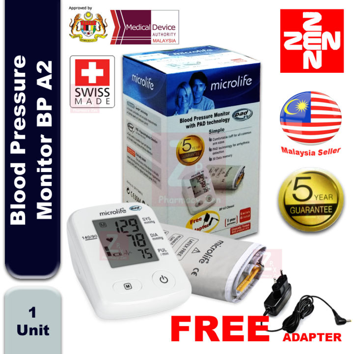 [Model: BPA2C] Microlife Blood Pressure Monitor BP(FREE Original ...