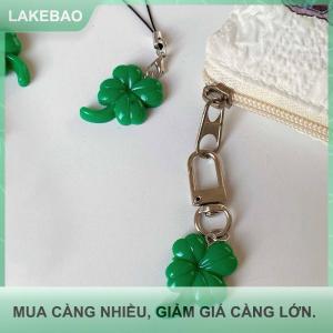 【LAKEBAO】 Mới đơn giản bốn lá Clover Keychain thời trang Sáng Tạo tinh tế bốn lá Clover may mắn Keychain Keyring kỳ nghỉ Quà Tặng phụ kiện